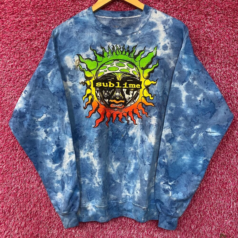 Sublime Sun Logo tiedye Crewneck size Large